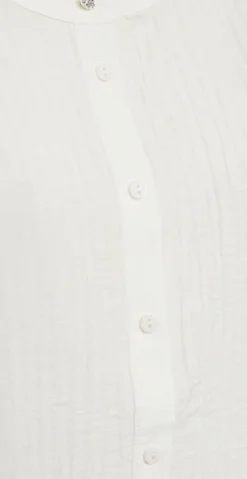 Aby bluse med struktur off-white