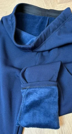Aline leggings med fleece navy Likelondon