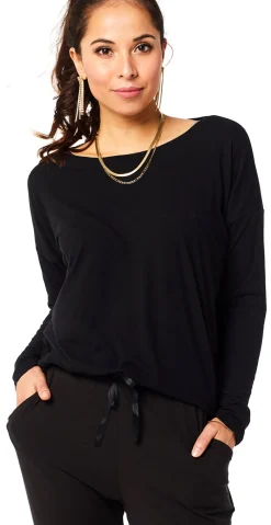 Alma bluse sort