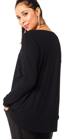 Alma bluse sort