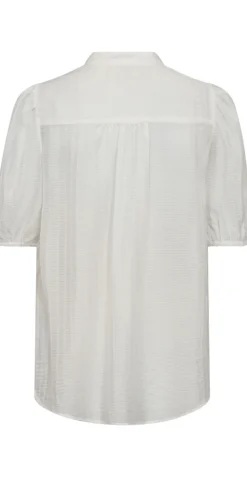 Bella bluse med knapdetaljer off-white