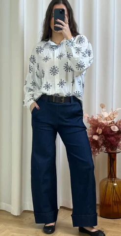 Blake skjorte med blomster hvid LikeLondon