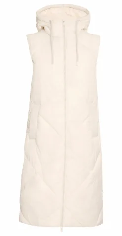 Bomina vest med lynlås birch