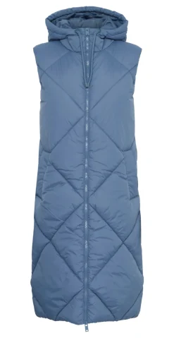 Bomina vest med lynlås blue horizon