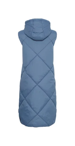 Bomina vest med lynlås blue horizon