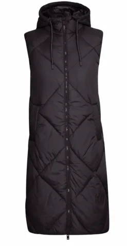 Bomina vest med lynlås sort