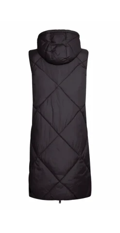 Bomina vest med lynlås sort