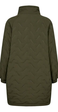 Crown quiltet jakke Olive Night