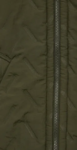Crown quiltet jakke Olive Night