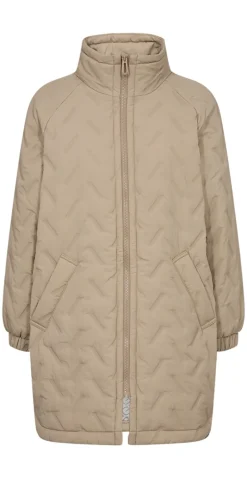 Crown quiltet jakke Simply Taupe