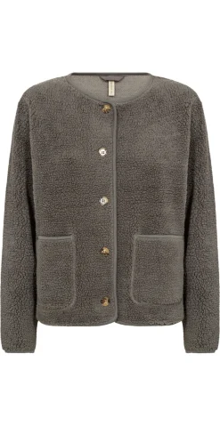 Darla teddy cardigan khaki