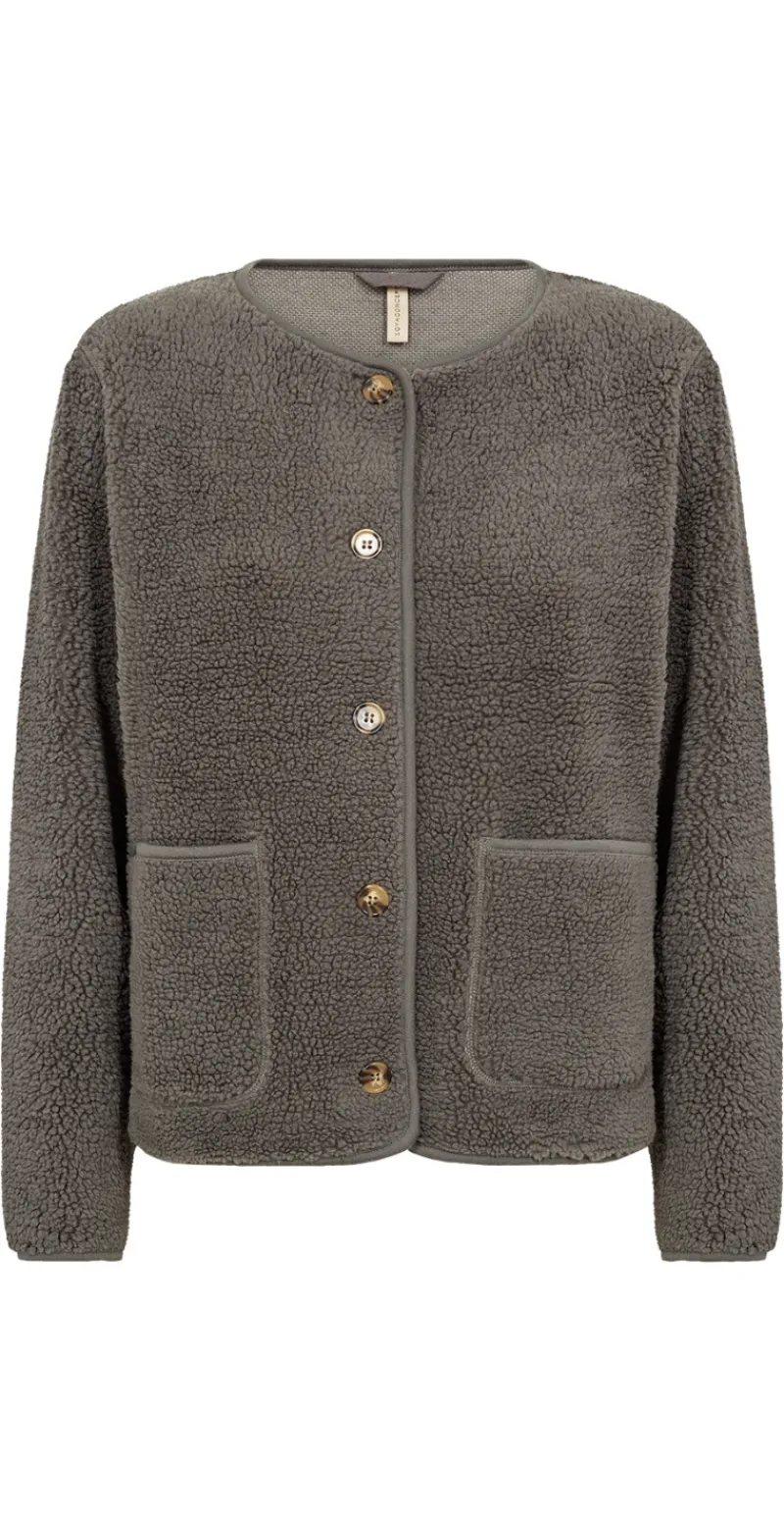 Darla teddy cardigan khaki