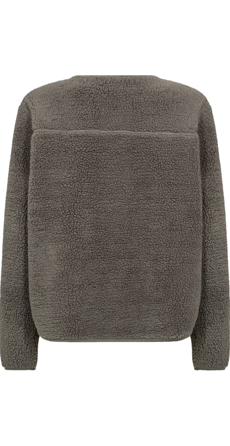 Darla teddy cardigan khaki