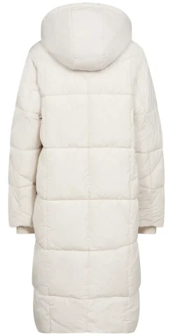 Dawn lang vatteret frakke offwhite