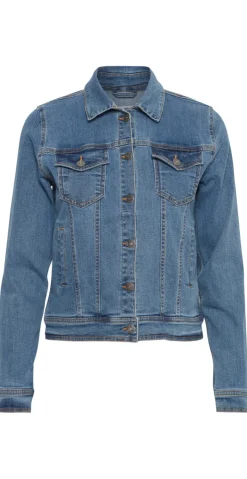 Denim jakke medium blå
