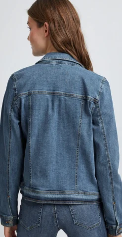 Denim jakke medium blå