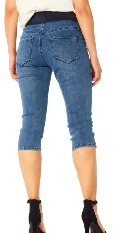 Denim shantal capri buks mediumblå