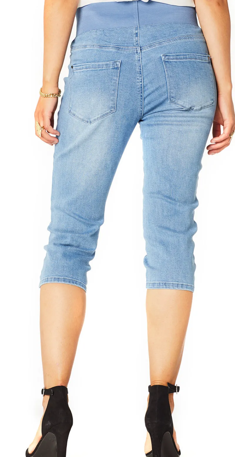Denim shantal capri buks lysblå
