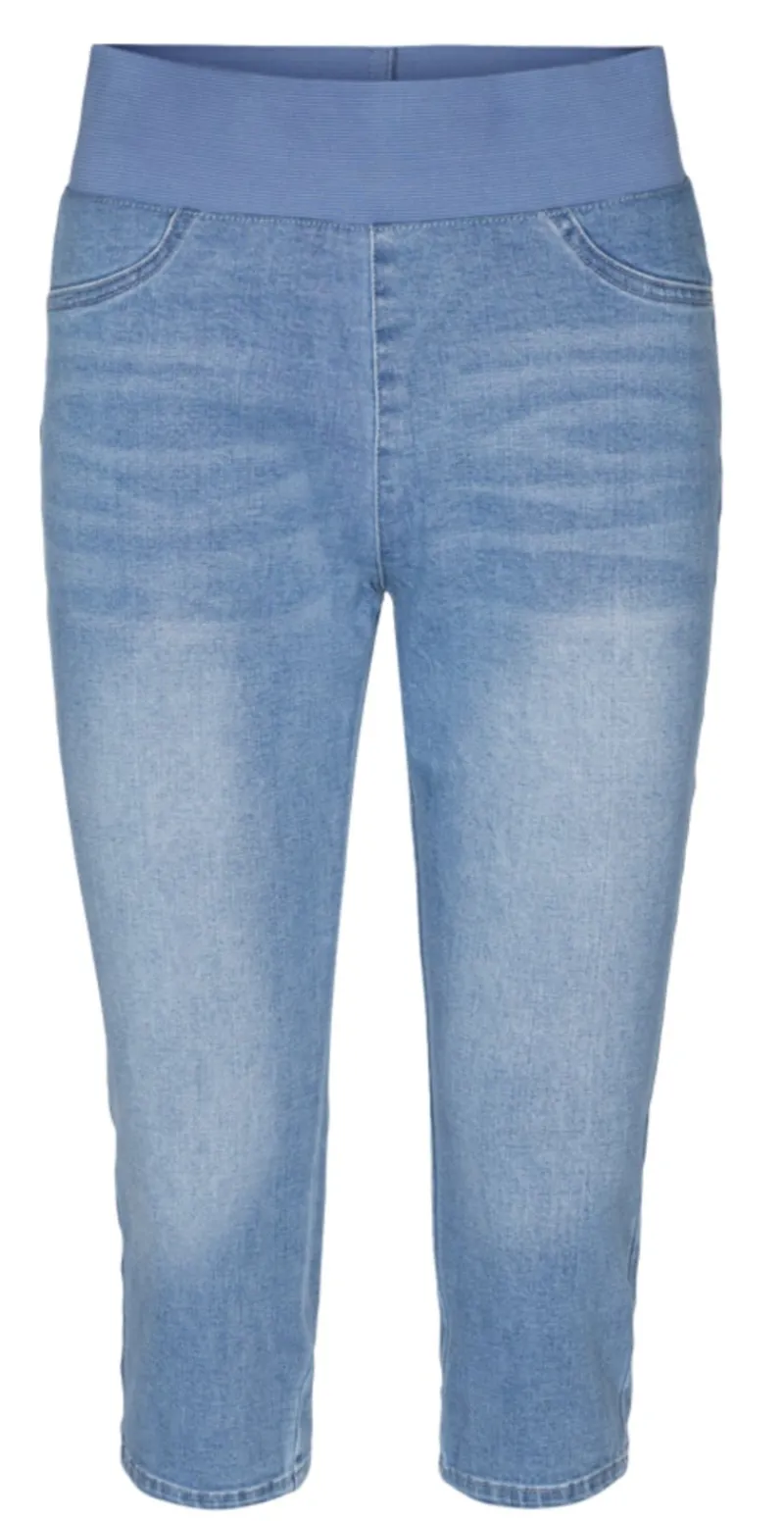 Denim shantal capri buks lysblå