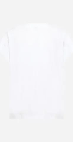 Derby t-shirt med v-hals hvid