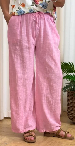 Elise ensfarvet buks pink LikeLondon