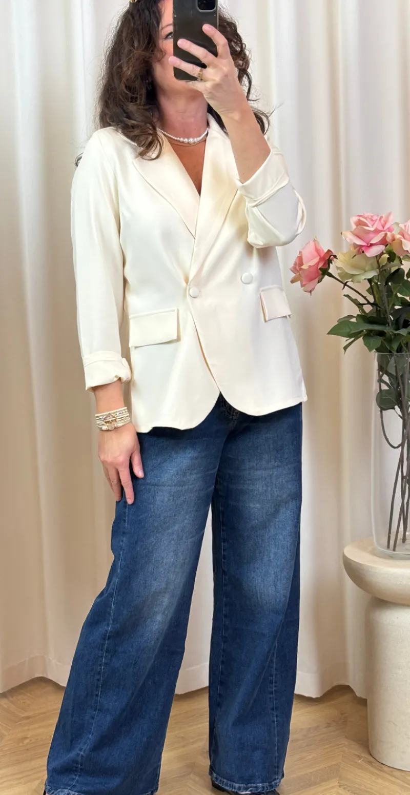 Ewa blazer creme LikeLondon