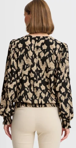 Filmena bluse black mix