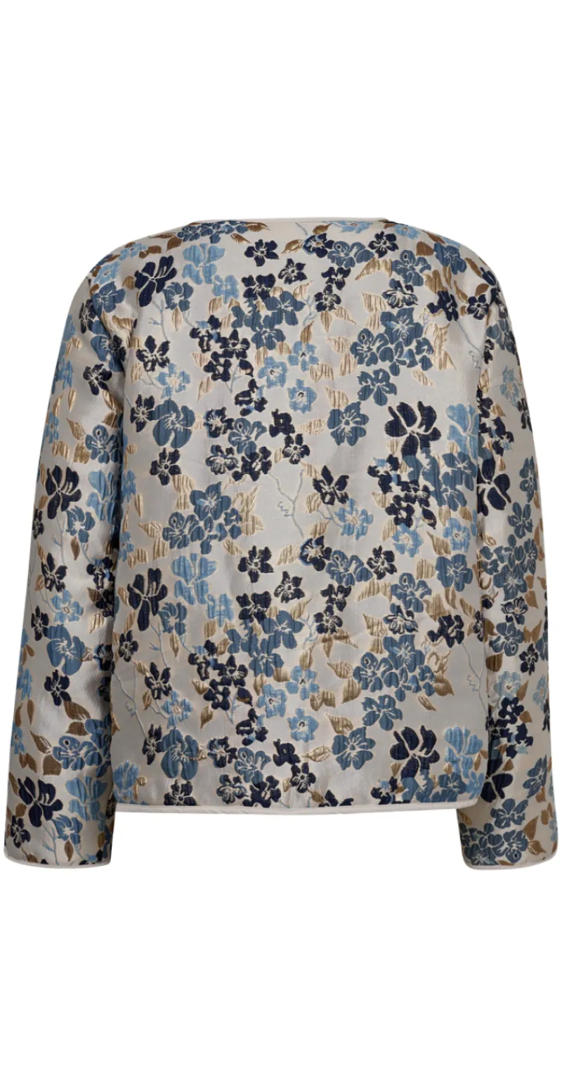 Flora jakke med blomsterprint moonbeam