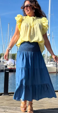 Forudbestil uge 26 Filippa nederdel og kjole i denim LikeLondon