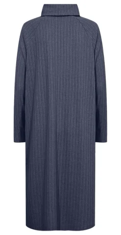Ghita kjole med høj hals navy
