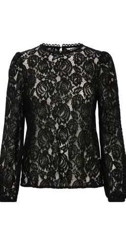 Gilace blonde bluse sort