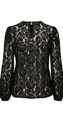 Gilace blonde bluse sort