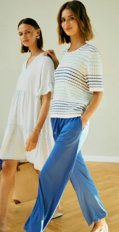 Gina pullover hvid/deep ultrama