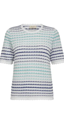 Gina pullover hvid/deep ultrama
