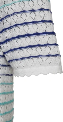 Gina pullover hvid/deep ultrama