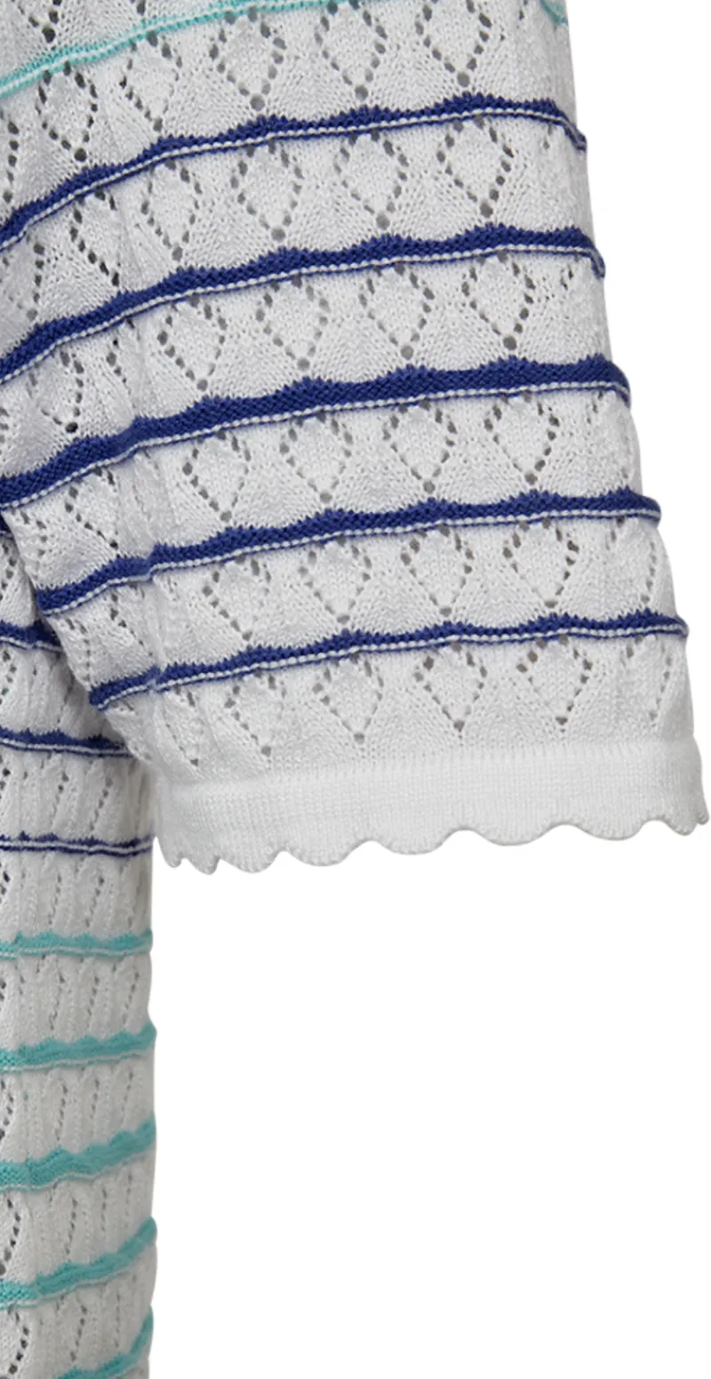 Gina pullover hvid/deep ultrama