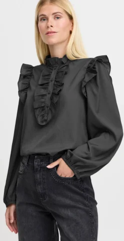 Haniko bluse asphalt