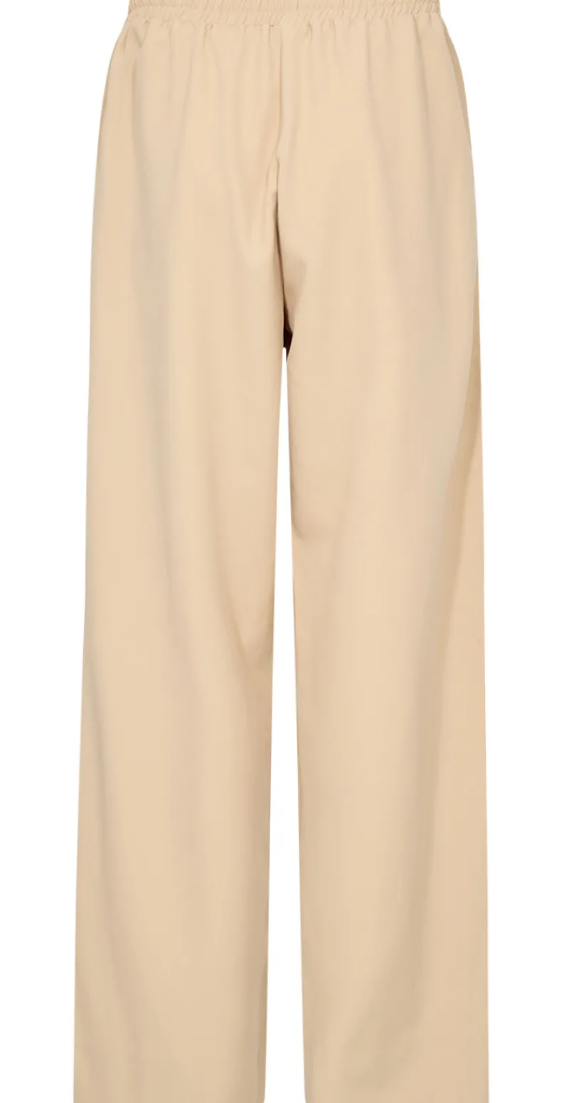 Ilva bukser med stribe beige LikeLondon