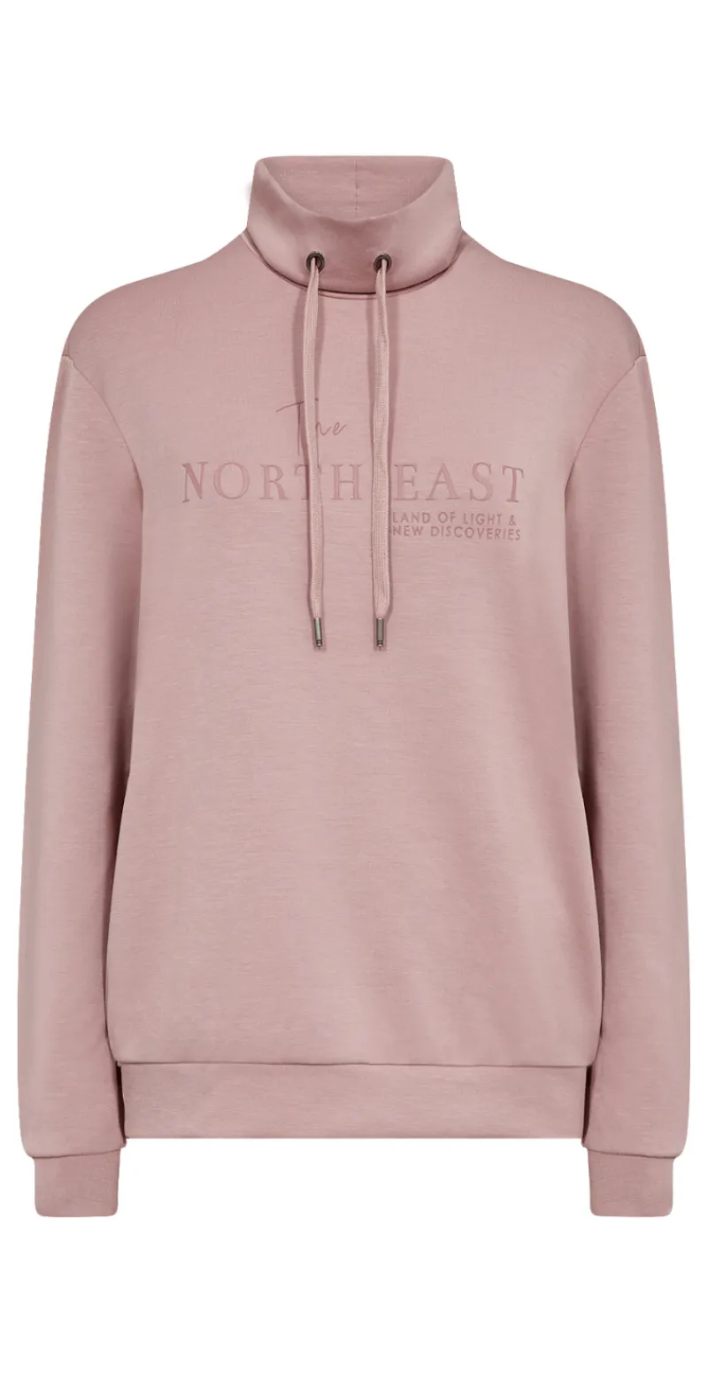 Isabella sweatshirt i modal kvalitet gammelrosa