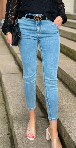 Jane denim buks lysblå