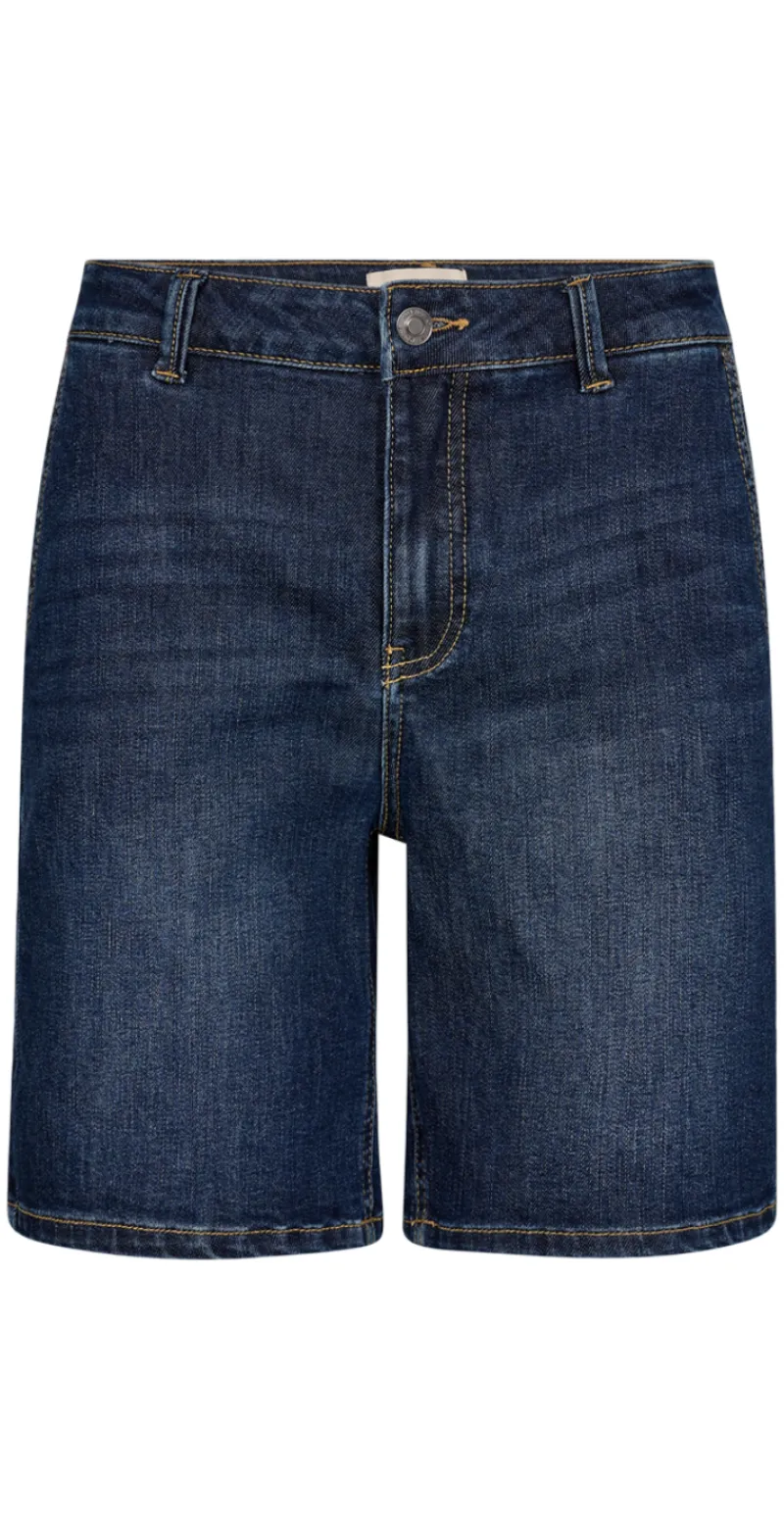 Jane denimshort mediumblå