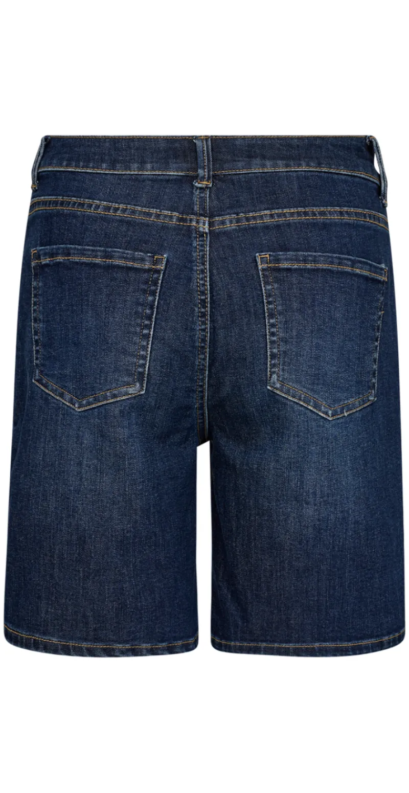 Jane denimshort mediumblå