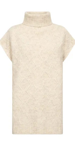 Jemma oversized vest creme