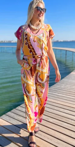 Joella jumpsuit yarrow paisley mix
