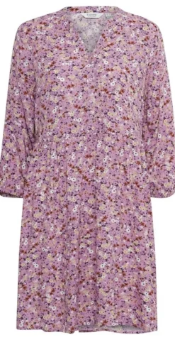 Joella kjole med knapstolpe ash rose mix