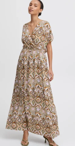 Joella maxi kjole aloe boho mix