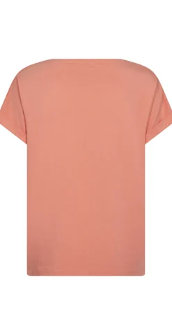 Joke bluse med opsmøg burnt coral