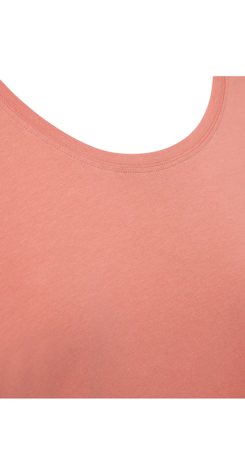 Joke bluse med opsmøg burnt coral