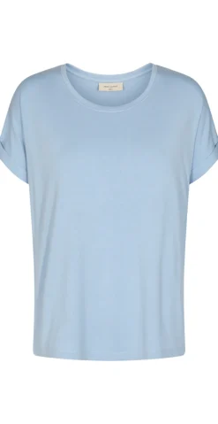 Joke bluse med opsmøg chambray blue