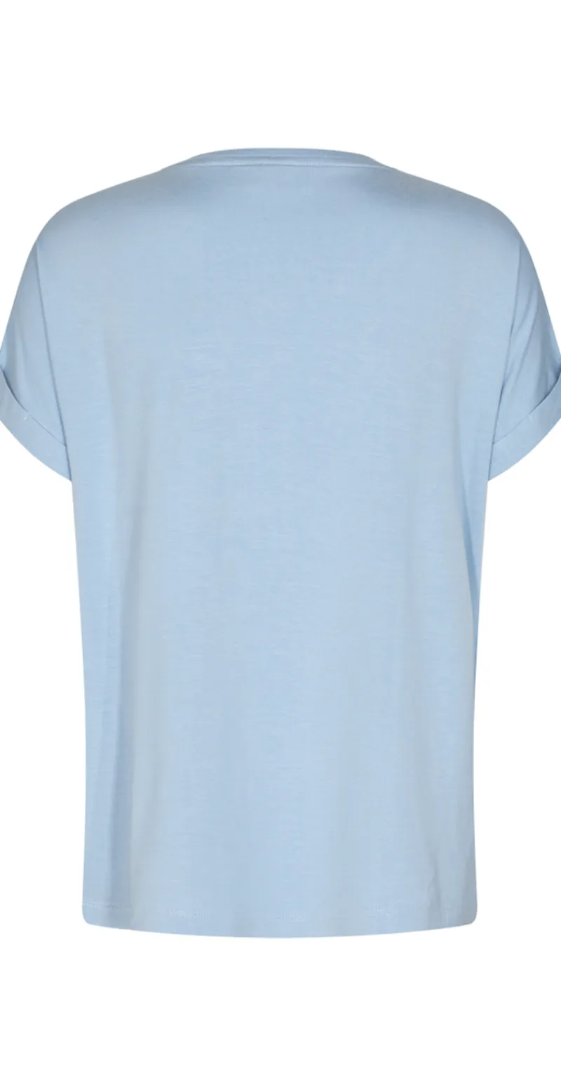 Joke bluse med opsmøg chambray blue